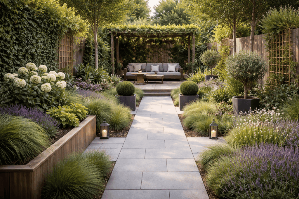 Smalle tuin indelen